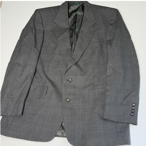 Austin Reed Blazer Sport Coat Mens 44L‎ Gray Check Wool